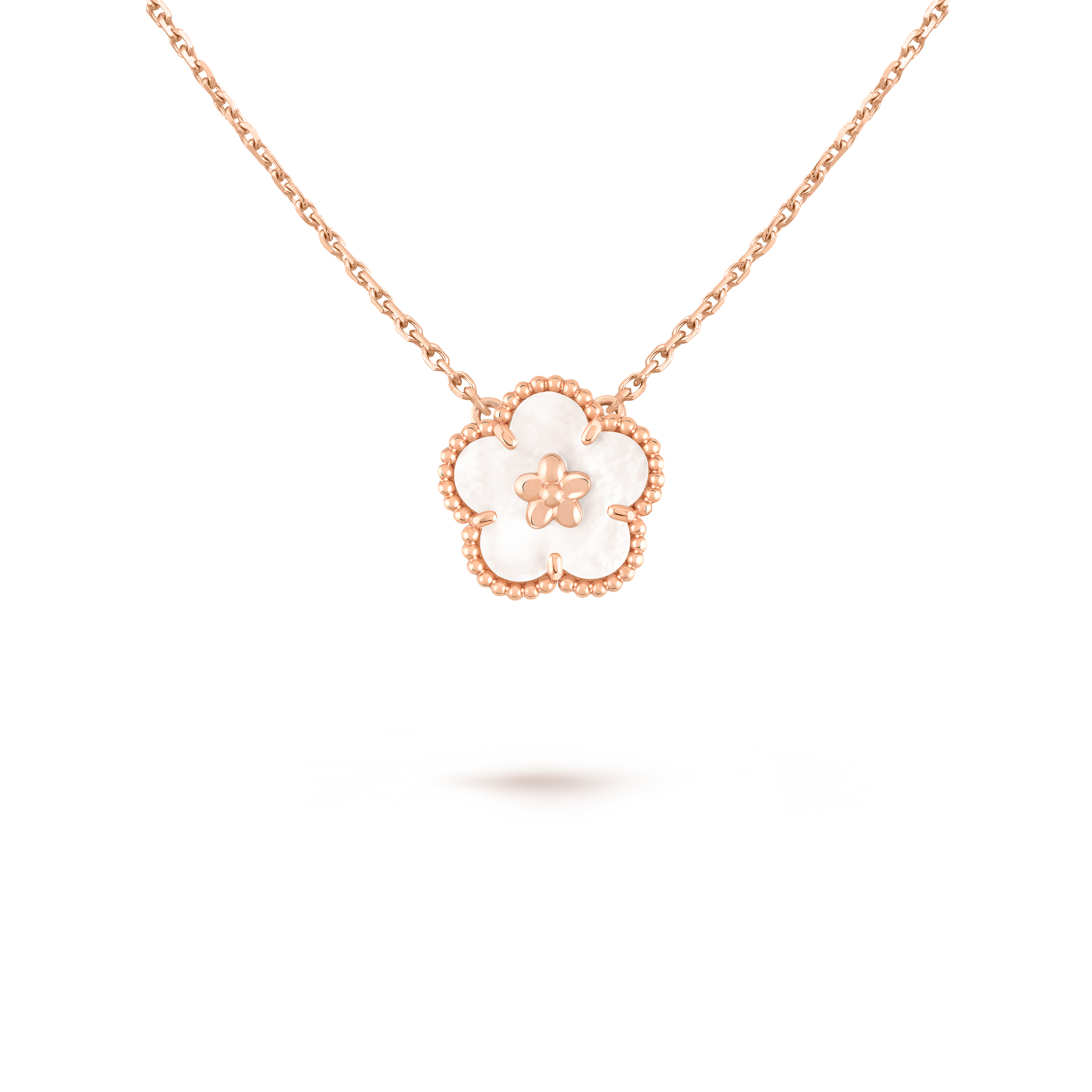 VAN CLEEF ARPELS LUCKY SPRING PENDANT, PLUM BLOSSOM VCARP9X100 VAN CLEEF ARPELS LUCKY SPRING PENDANT, PLUM BLOSSOM VCARP9X100